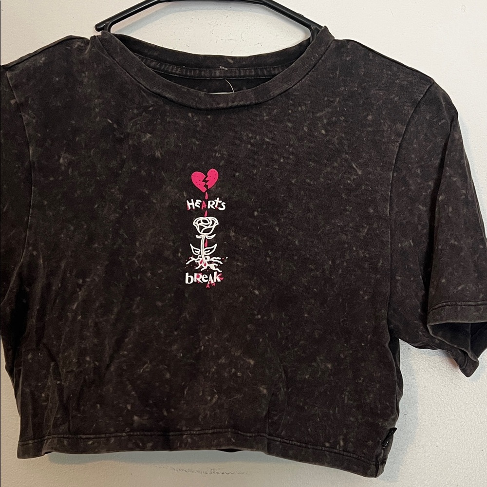 Vans Hearts Break Graphic Crop Top